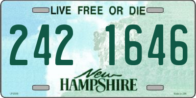 NH license plate 2421646