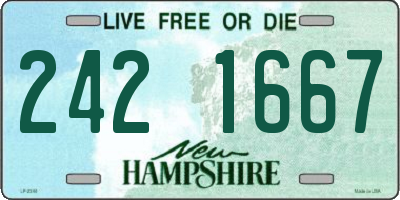 NH license plate 2421667