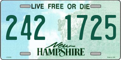 NH license plate 2421725