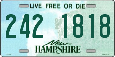 NH license plate 2421818