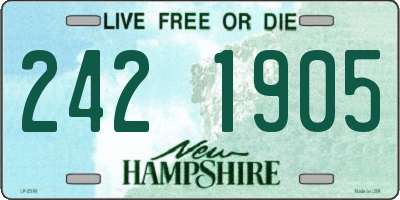 NH license plate 2421905