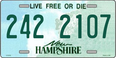 NH license plate 2422107