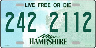 NH license plate 2422112