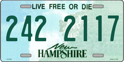 NH license plate 2422117
