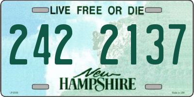 NH license plate 2422137