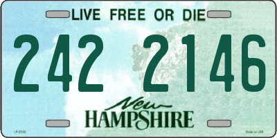 NH license plate 2422146