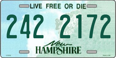NH license plate 2422172