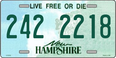 NH license plate 2422218
