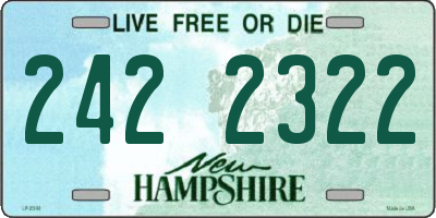 NH license plate 2422322