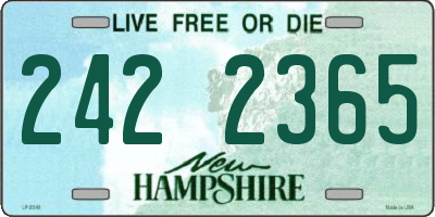 NH license plate 2422365