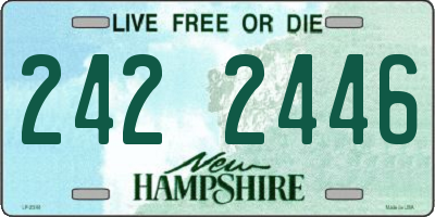 NH license plate 2422446