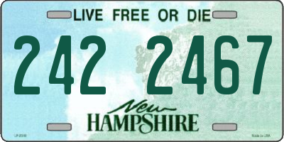 NH license plate 2422467