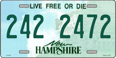 NH license plate 2422472