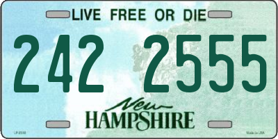 NH license plate 2422555