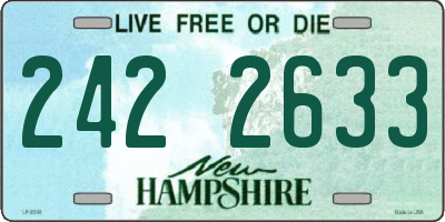 NH license plate 2422633