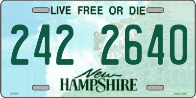 NH license plate 2422640