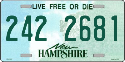 NH license plate 2422681