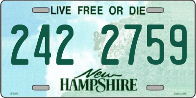NH license plate 2422759