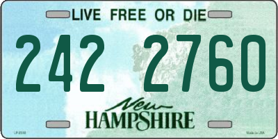 NH license plate 2422760