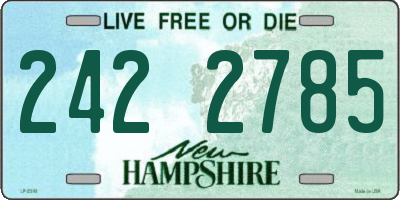 NH license plate 2422785