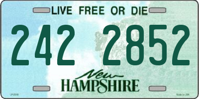 NH license plate 2422852