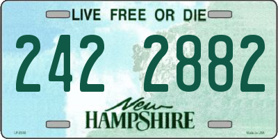 NH license plate 2422882