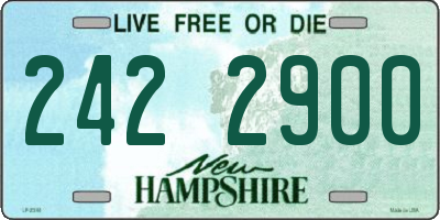 NH license plate 2422900