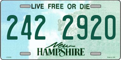 NH license plate 2422920