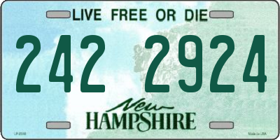 NH license plate 2422924