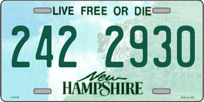 NH license plate 2422930