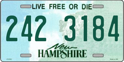 NH license plate 2423184