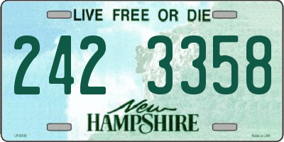 NH license plate 2423358