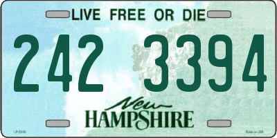 NH license plate 2423394