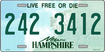 NH license plate 2423412