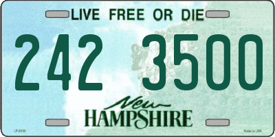 NH license plate 2423500