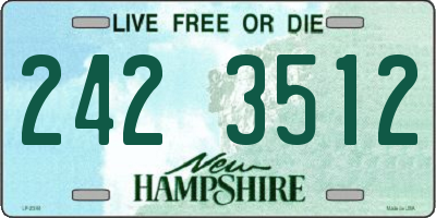 NH license plate 2423512