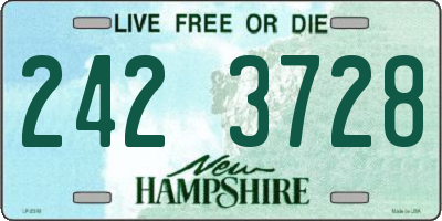 NH license plate 2423728