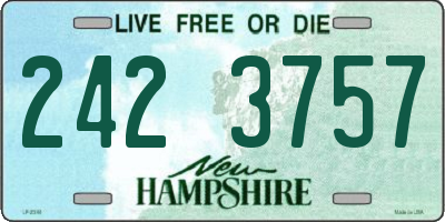NH license plate 2423757