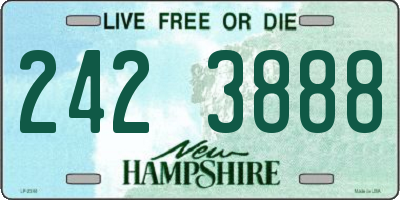 NH license plate 2423888