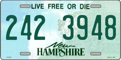 NH license plate 2423948