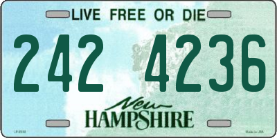 NH license plate 2424236