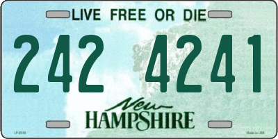 NH license plate 2424241