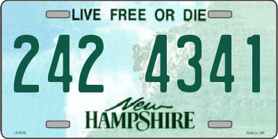 NH license plate 2424341