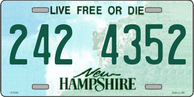 NH license plate 2424352
