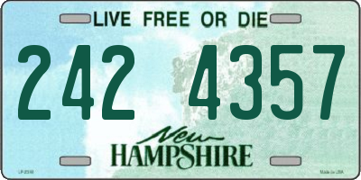 NH license plate 2424357