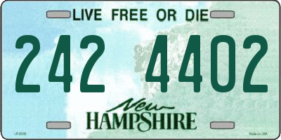 NH license plate 2424402