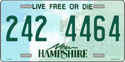 NH license plate 2424464