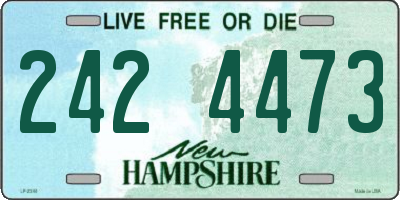NH license plate 2424473