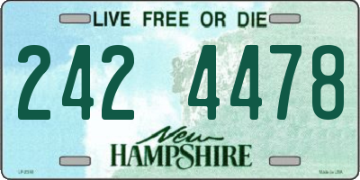 NH license plate 2424478