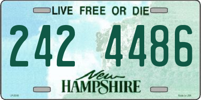 NH license plate 2424486